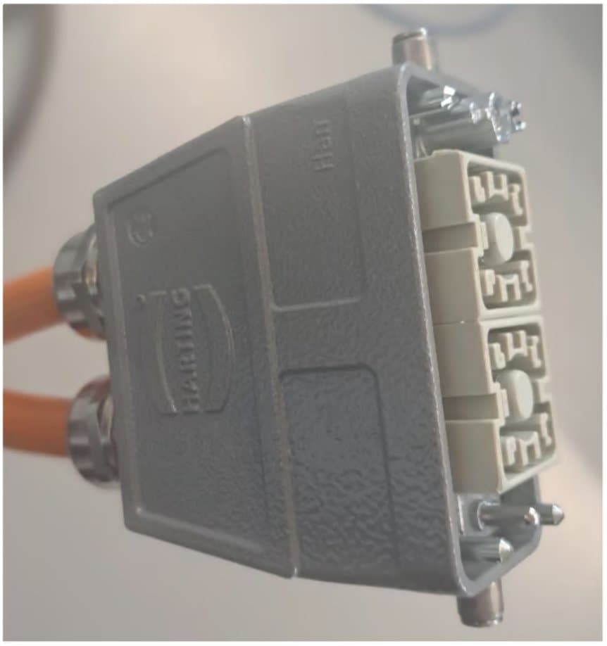 Harting HAN connector for the HVDC supply