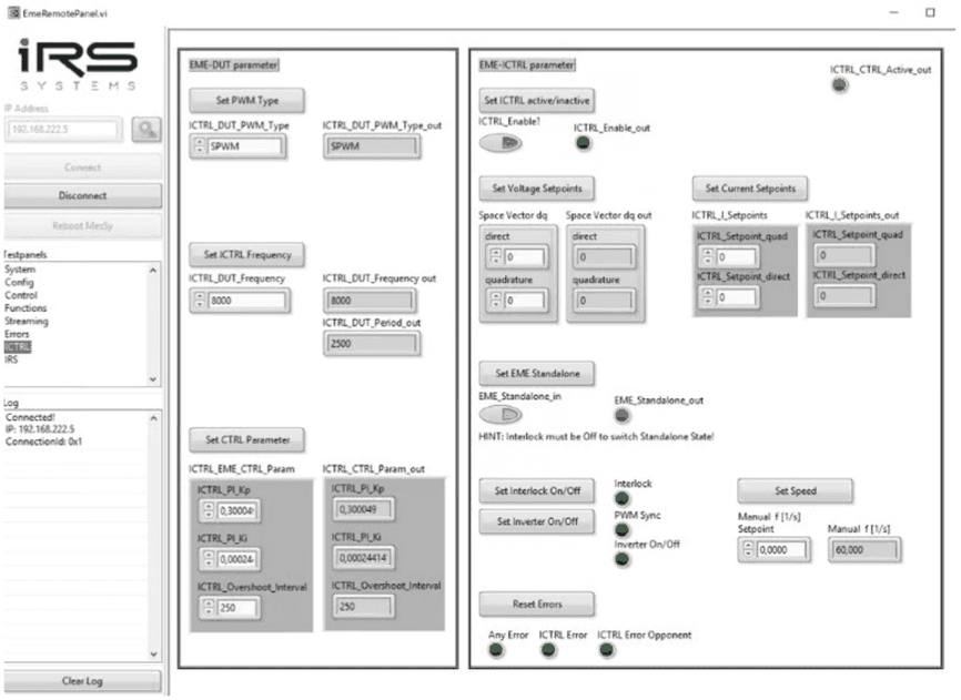 ICTRL sub-panel