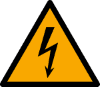 Warning sign: Warning of electrical voltage