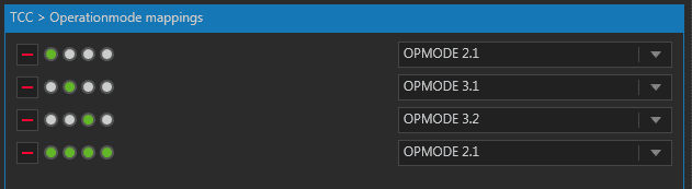 Operation Mode Mapping