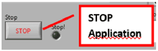 STOP button