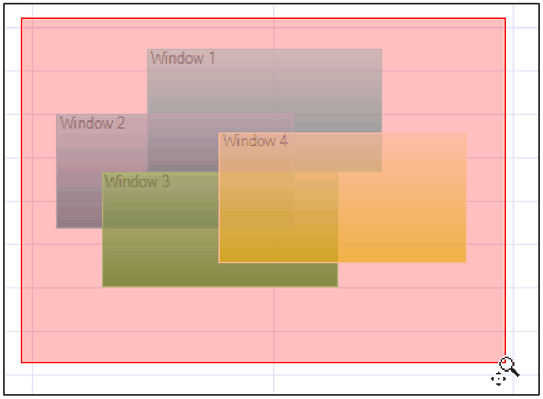 Rectangle selection for zooming