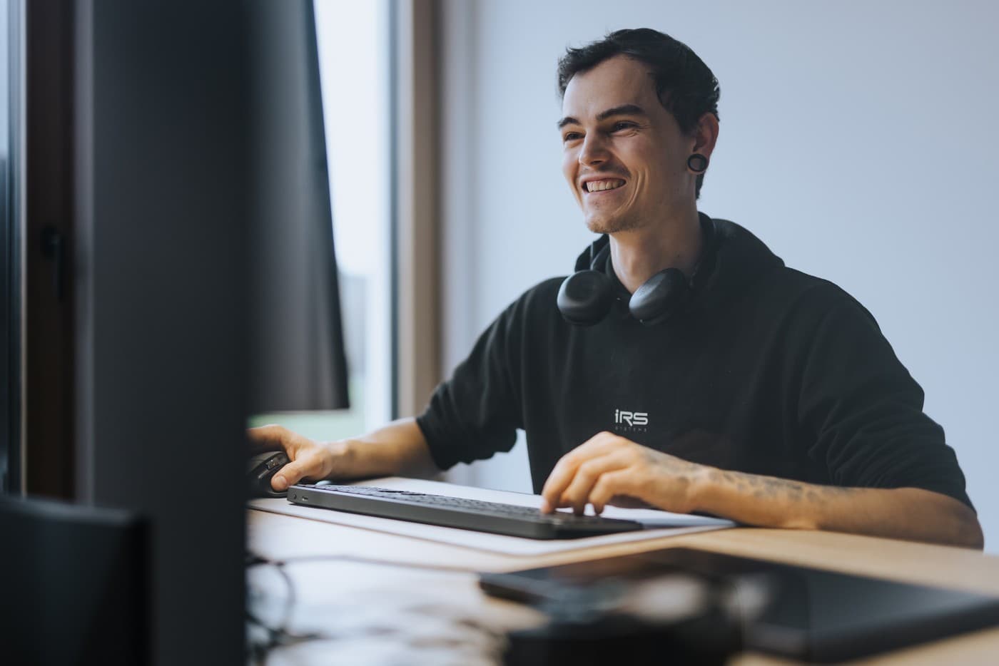 Mitarbeiter am Arbeitsplatz