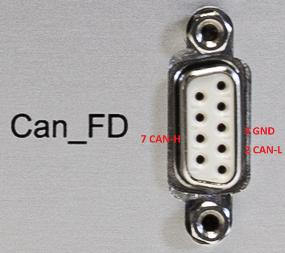 PosSim FS CAN-FD d-sub connector