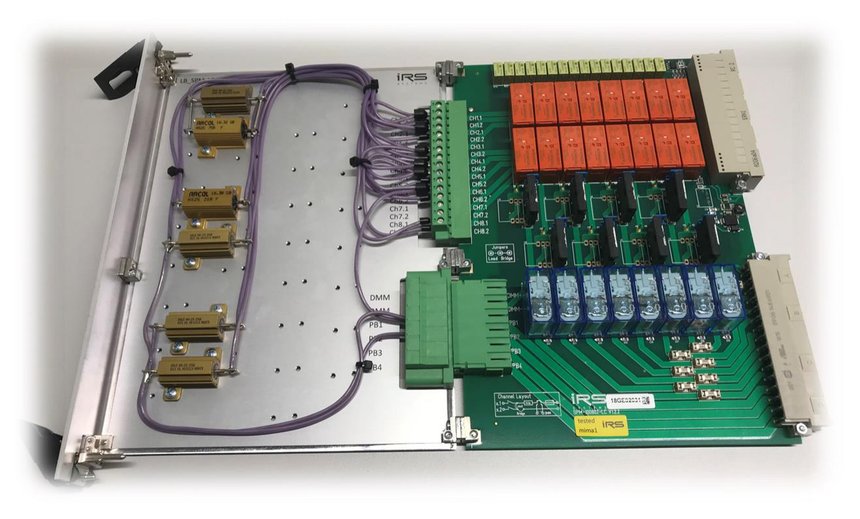 SPM-100802-LC-P with load resistors mounted on the metal panel