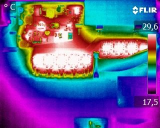 FLIR Wärmekamerabild einer Leiterplatte